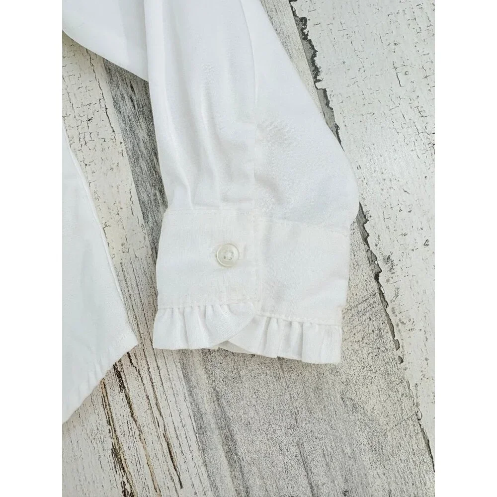 Gymboree Peter Pan Collar Long Sleeve Blouse Girls Sz 5
